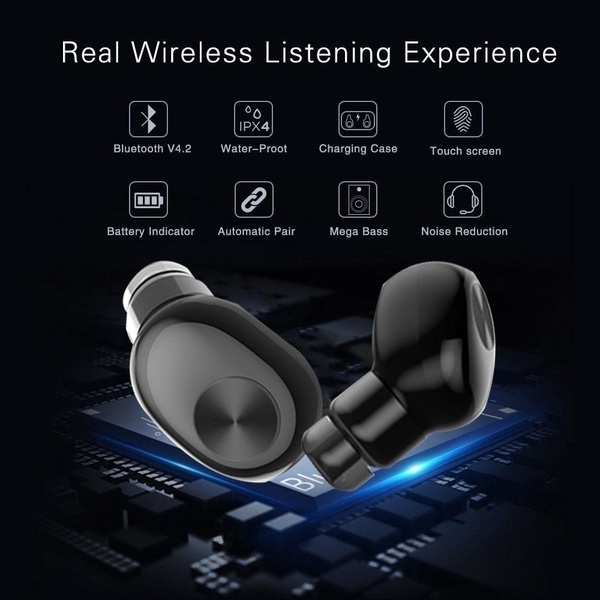 Mini Wireless in ear Earpiece Bluetooth Stereo Auriculares Earbuds Phone(Single earphone)
