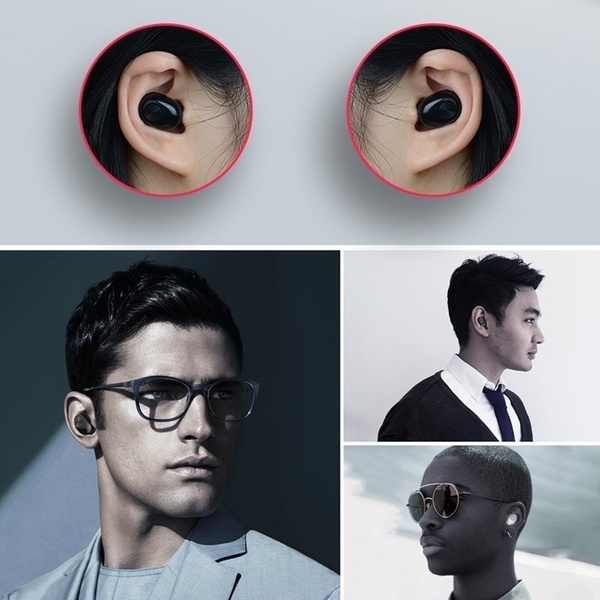 Mini Wireless in ear Earpiece Bluetooth Stereo Auriculares Earbuds Phone(Single earphone)