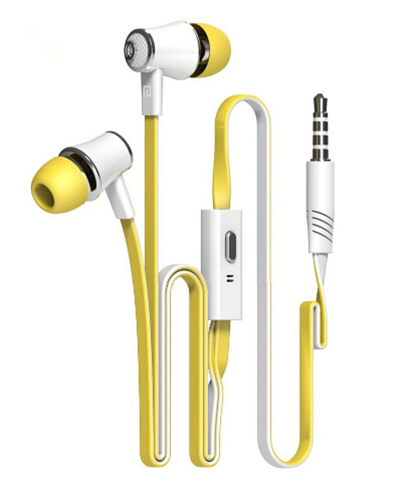 JM21 Explosion Cordless Ear Colors Earphones Subwoofer Wire Headphones Earphone Headset Noodle Line