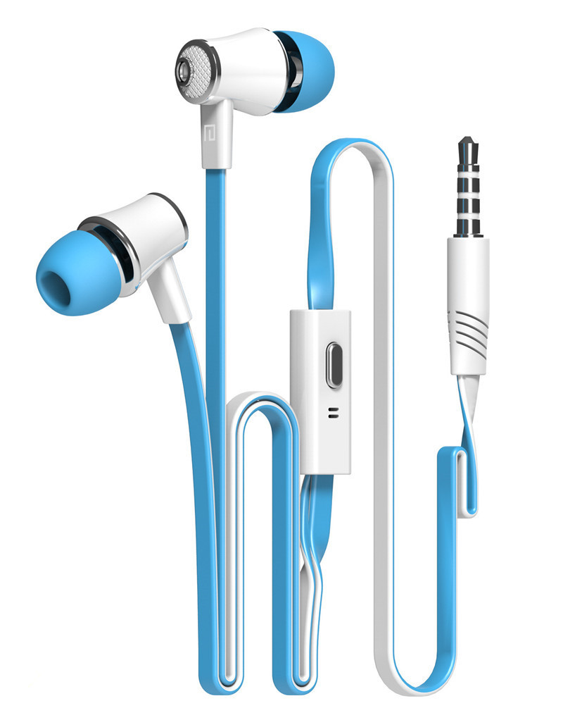 JM21 Explosion Cordless Ear Colors Earphones Subwoofer Wire Headphones Earphone Headset Noodle Line