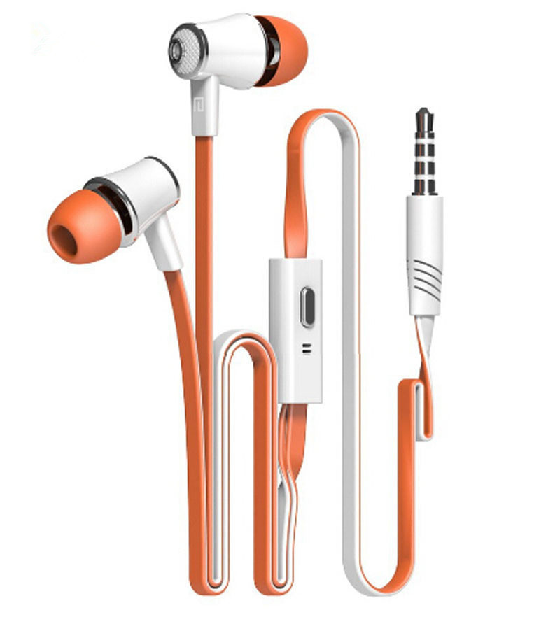 JM21 Explosion Cordless Ear Colors Earphones Subwoofer Wire Headphones Earphone Headset Noodle Line