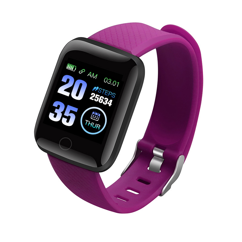 ID116Plus Smart Wristband Fitness Heart Rate Monitor Activity Tracker Smart Band Sport Watch