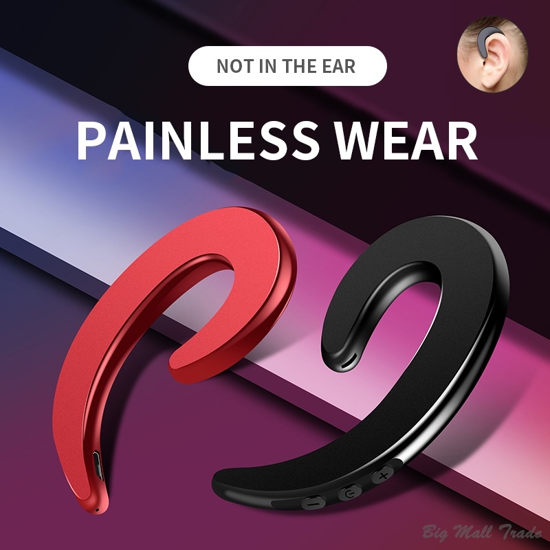 Business Single-side Hands-free Headset Hanging Ear Call Earphone For Work Sport For Phone