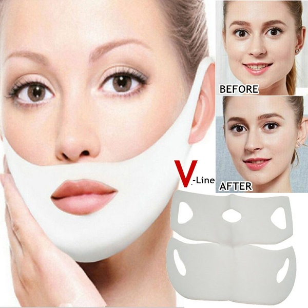 3PCs 4D Anti Wrinkle V Shape Face Firming Gel Mask Lifting Firming Face Slimming for Face Shaper