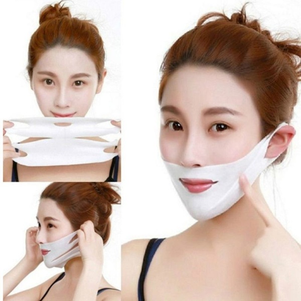 3PCs 4D Anti Wrinkle V Shape Face Firming Gel Mask Lifting Firming Face Slimming for Face Shaper