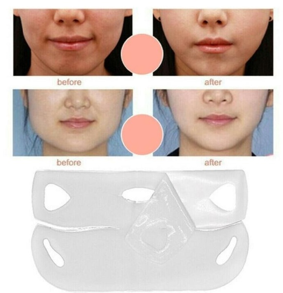 3PCs 4D Anti Wrinkle V Shape Face Firming Gel Mask Lifting Firming Face Slimming for Face Shaper