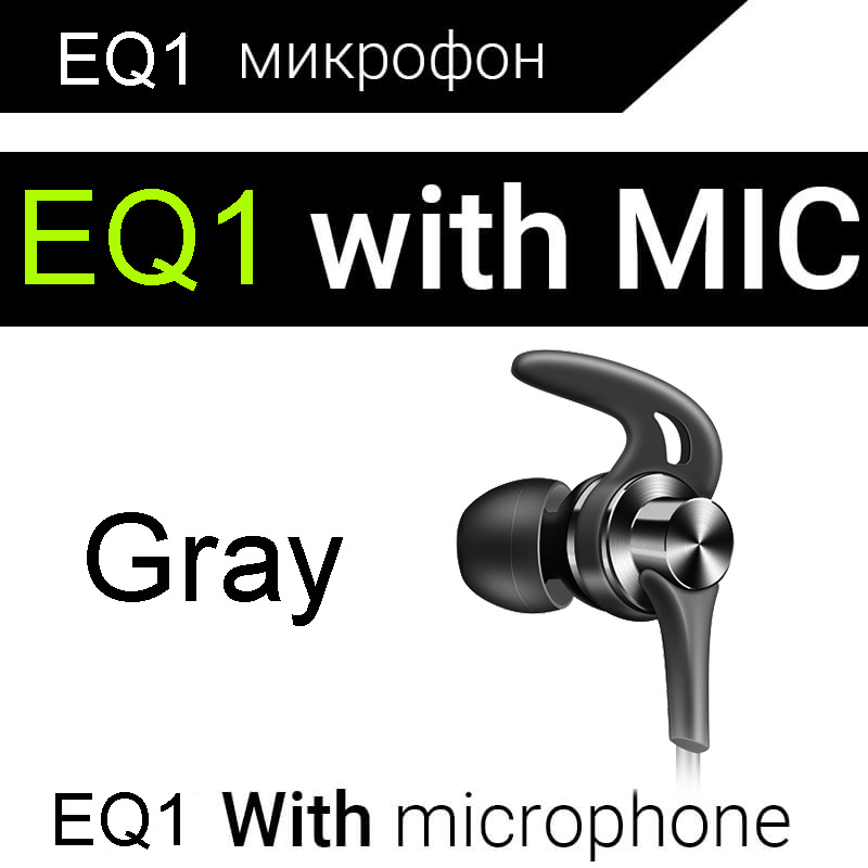 Sport Metal Earphones Half In-ear Earphone With Microphone Headset Earbuds For Android/iPhone EQ1