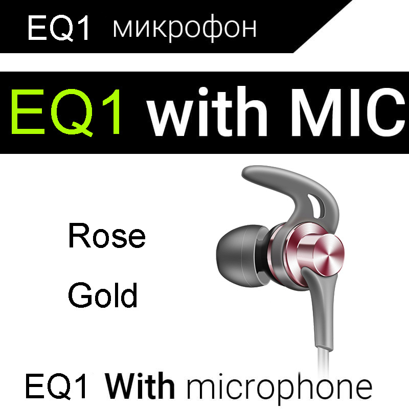 Sport Metal Earphones Half In-ear Earphone With Microphone Headset Earbuds For Android/iPhone EQ1