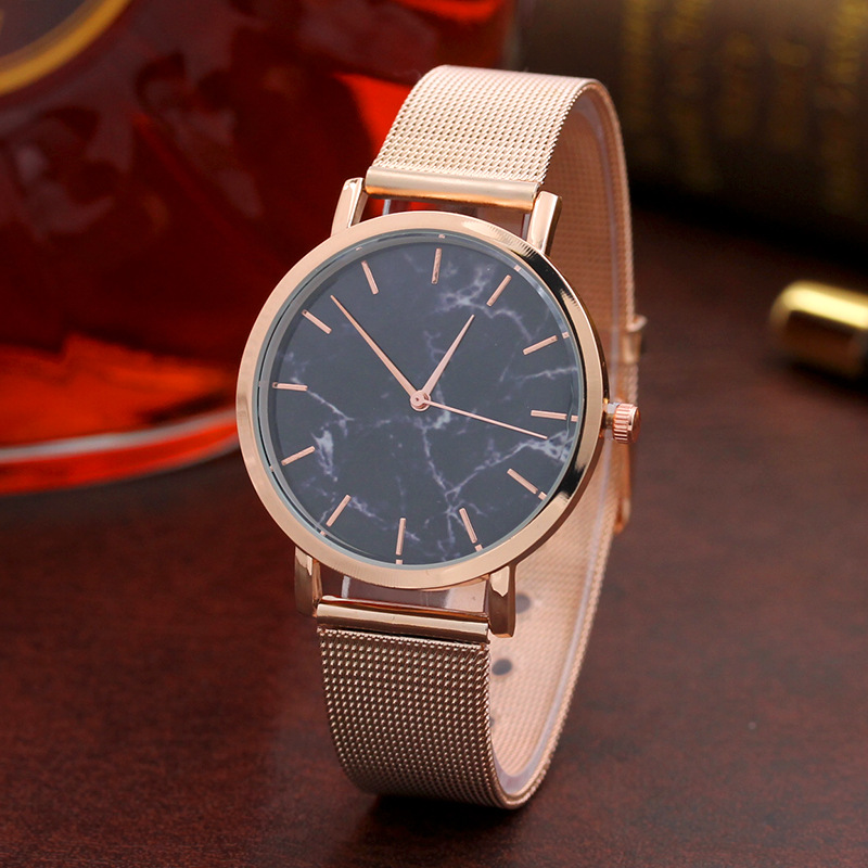 Womens Fashion Female Clocks Women Luxury Quartz Watch Rose Gold Stainless Steel Dress Watches