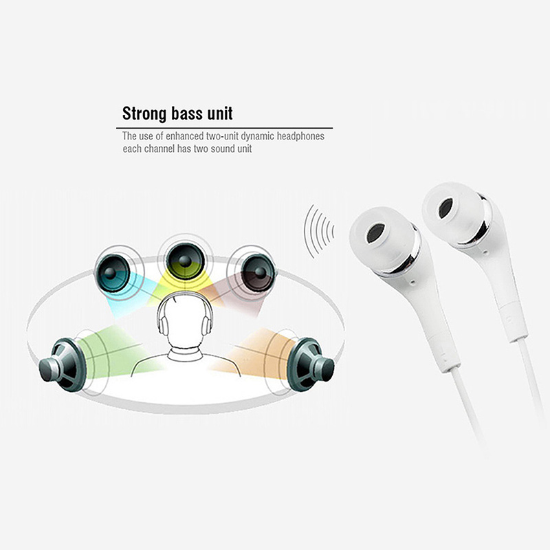 HS330 3.5MM Wired In-ear Headsets Earbuds Stereo for Sport Noise Isolating Earphone with Microphones