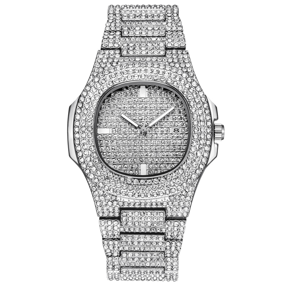 Diamond Luxury Brand Watches Women's Fashion Accessories Mens Stainless Steel Wristwatch Watches