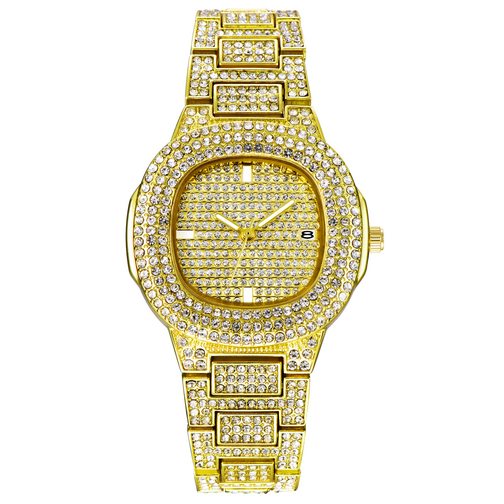 Diamond Luxury Brand Watches Women's Fashion Accessories Mens Stainless Steel Wristwatch Watches