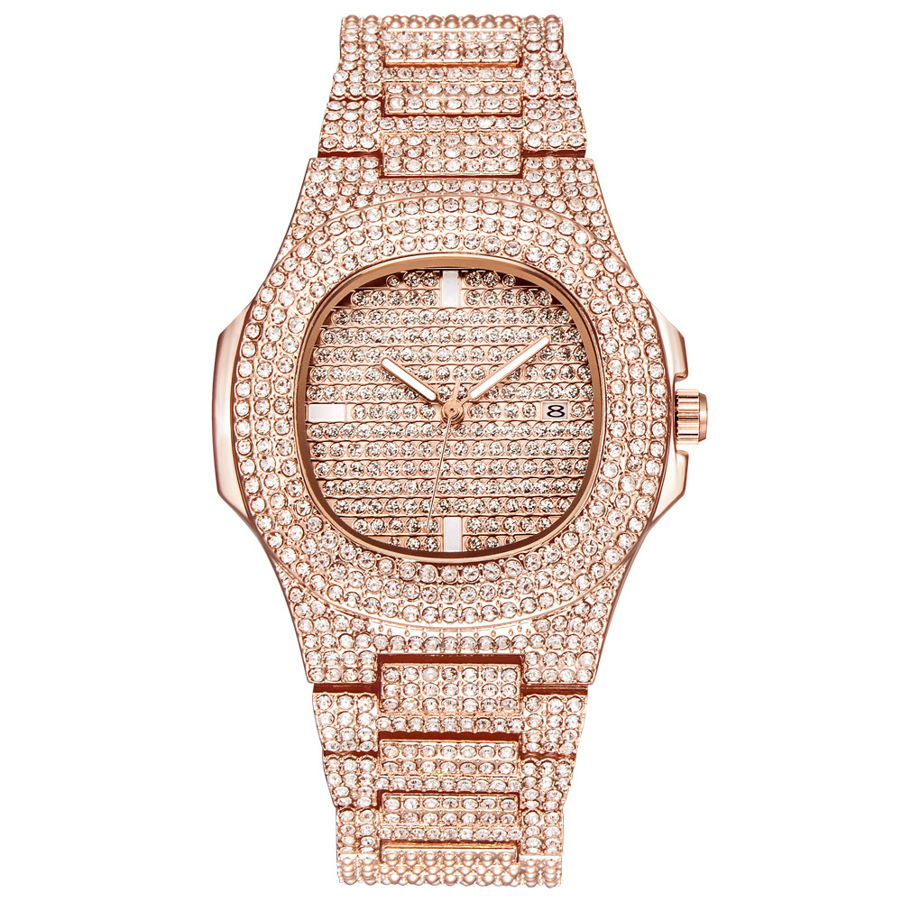 Diamond Luxury Brand Watches Women's Fashion Accessories Mens Stainless Steel Wristwatch Watches