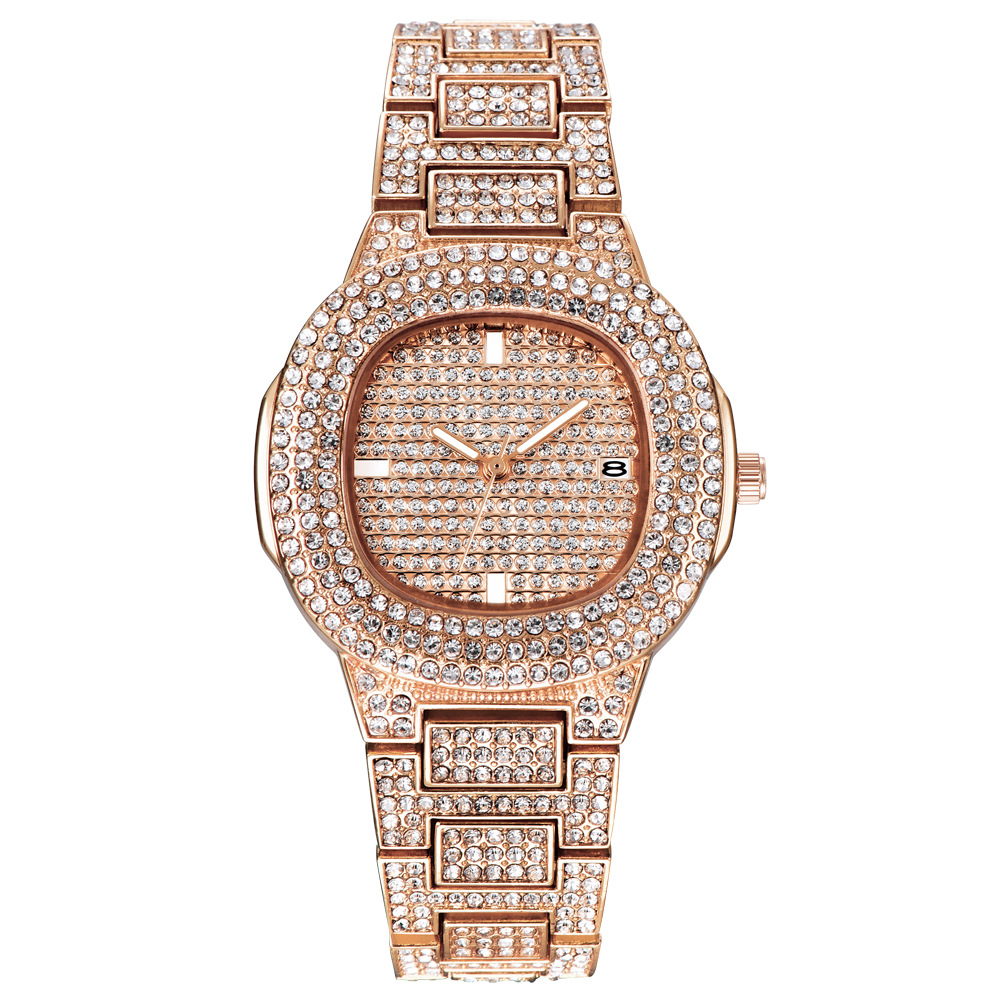 Diamond Luxury Brand Watches Women's Fashion Accessories Mens Stainless Steel Wristwatch Watches