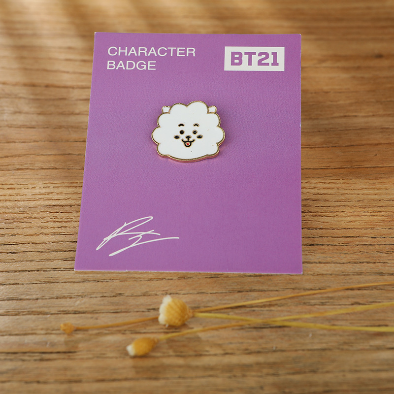 Kpop BTS Cute Cartoon Metal Keychain Keyring Key Holder Bangtan Boys Pendant  Charm Army Gift