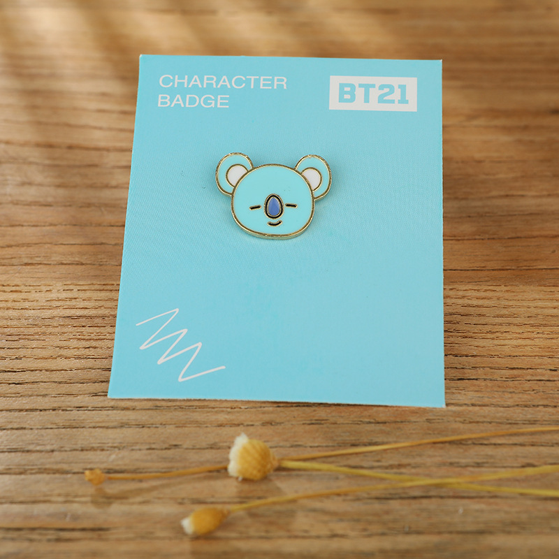 Kpop BTS Cute Cartoon Metal Keychain Keyring Key Holder Bangtan Boys Pendant  Charm Army Gift