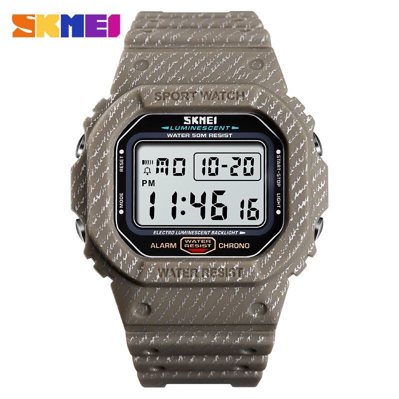 SKMEI Multi-function Anti-vibration Military Camouflage Boys Watch Moments Sports Electronic Watch