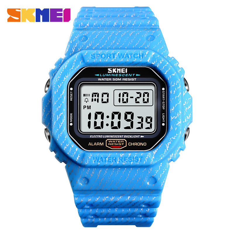 SKMEI Multi-function Anti-vibration Military Camouflage Boys Watch Moments Sports Electronic Watch