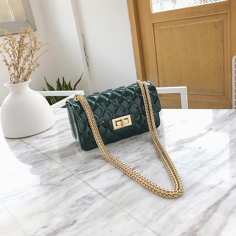 Summer Chain Mini Fragrance Bright Noodles Women&apos;s Bags Pearlescent of The Shoulder Bag