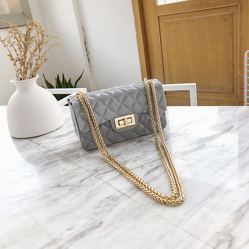 Summer Chain Mini Fragrance Bright Noodles Women&apos;s Bags Pearlescent of The Shoulder Bag
