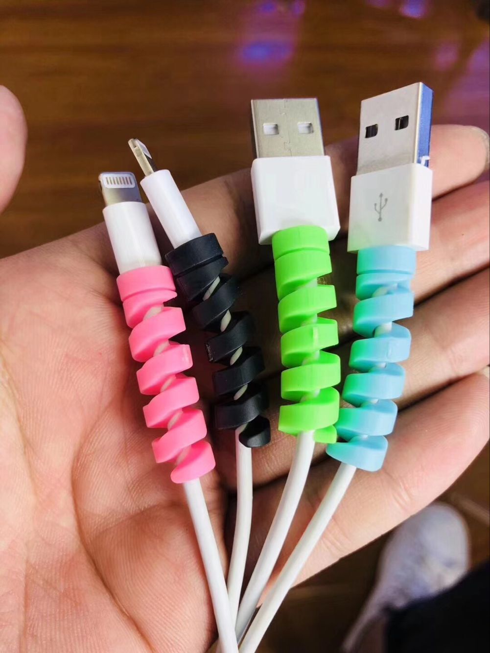 8pcs Cable Protector Cover for Mobile Phone Lightning USB Charger Cables Cord Phone Accessories