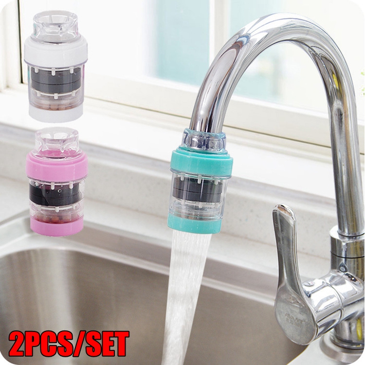 2pcs 360 Rotate Swivel Nozzle Torneira Filter Water Purifier Saving Tap Diffuser Kitchen Accessories