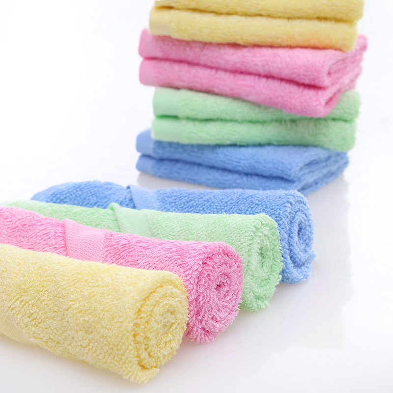 3pcs Kitchen Oil-free Wood Fiber Oil Aishwashing Towel Thickening Mini Rag Square Towel Scouring Pad