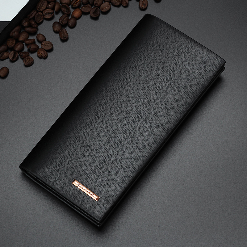 HS Brand Long Eetro Ultra-thin Frosted Wallet Leather Multifunction Men Wallets Wallet Zipper