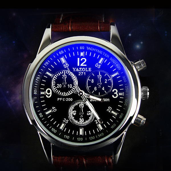 YAZOLE Men Women Fashion Watch Belt Watch Male Quartz Watch Waterproof Leisure Business Table