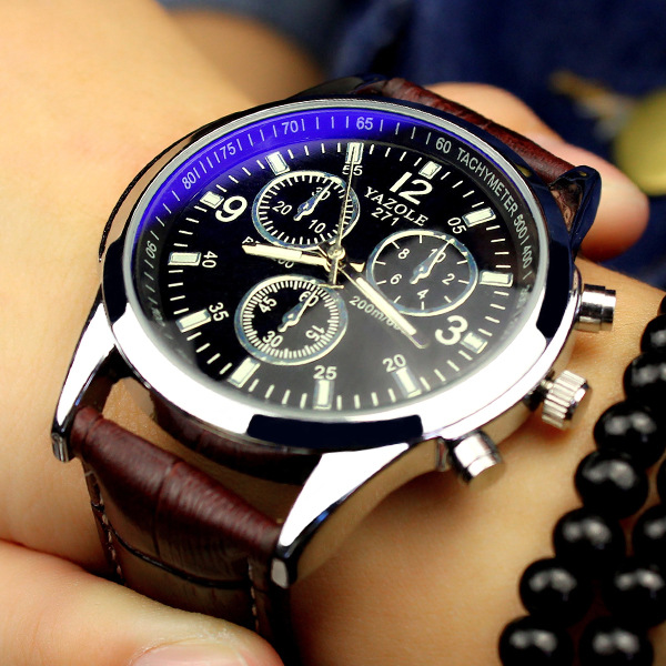 YAZOLE Men Women Fashion Watch Belt Watch Male Quartz Watch Waterproof Leisure Business Table