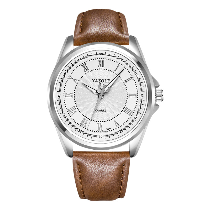 YAZOLE Men Watches Quartz Clock Leather belts Watch Cheap Sports wristwatch