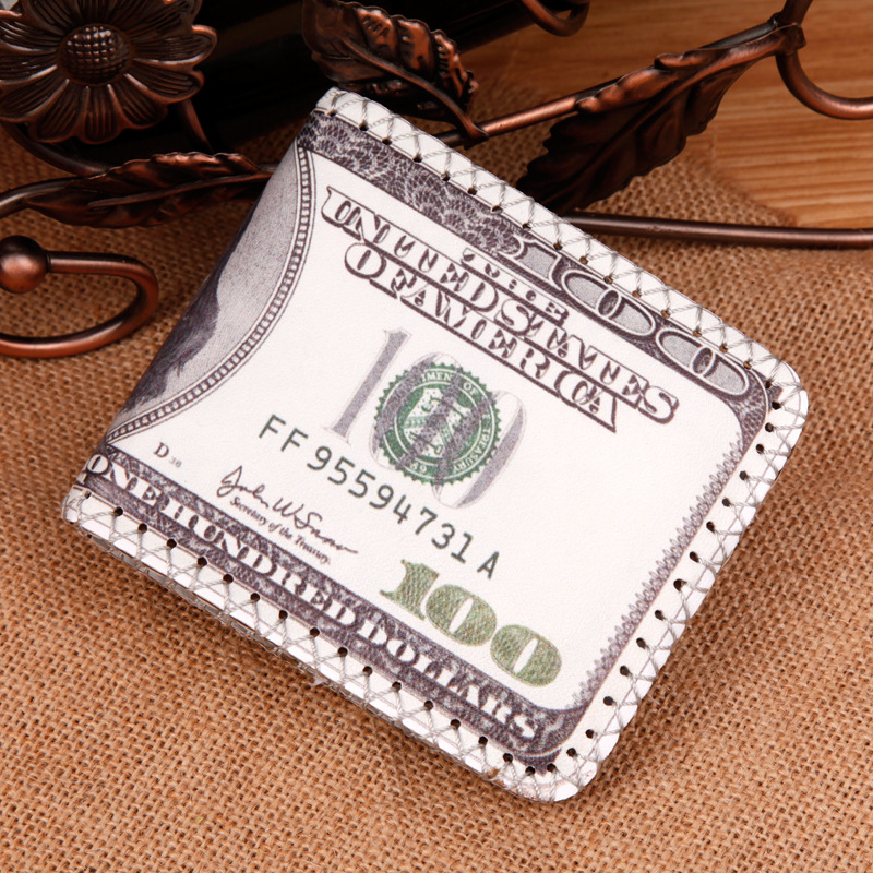 HENGSHENG Men Short Paragraph Wallet Business Casual Leather PU Wallet Men Fashion Bag