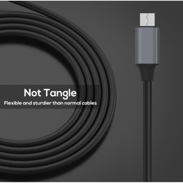 1PC Aluminum Alloy Intelligent Display Fast Charging Data Cable Line for Android Type-C