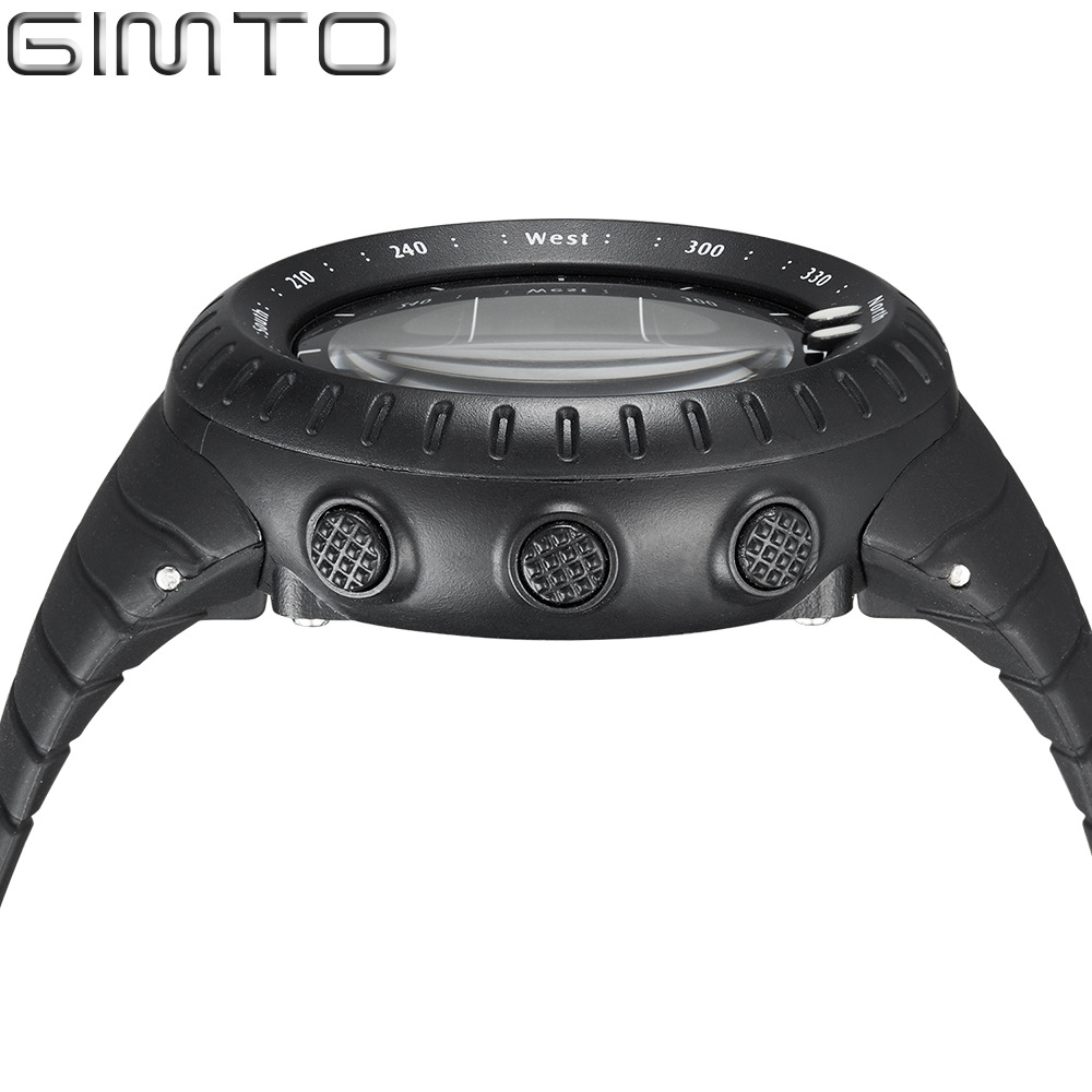 GIMTO Student Multi-function Mountaineering Sports Waterproof LED Electronic Watch Men's Watch
