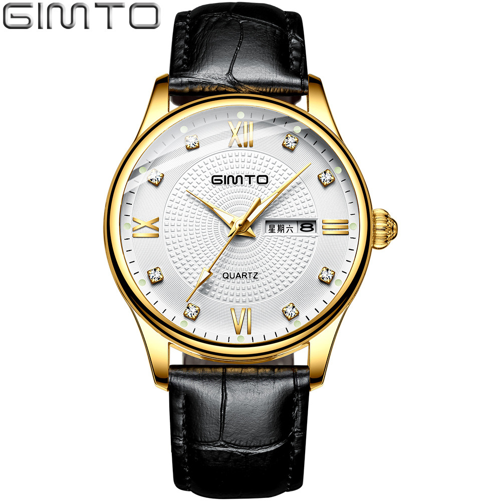 GIMTO  Men Watches Fashion Casual Wristwatch Sport Quartz Watch Business Watch