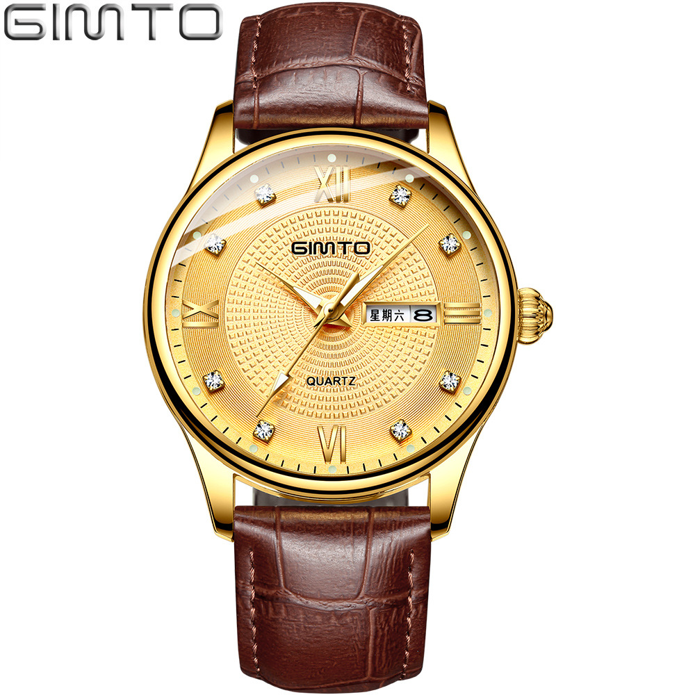 GIMTO  Men Watches Fashion Casual Wristwatch Sport Quartz Watch Business Watch