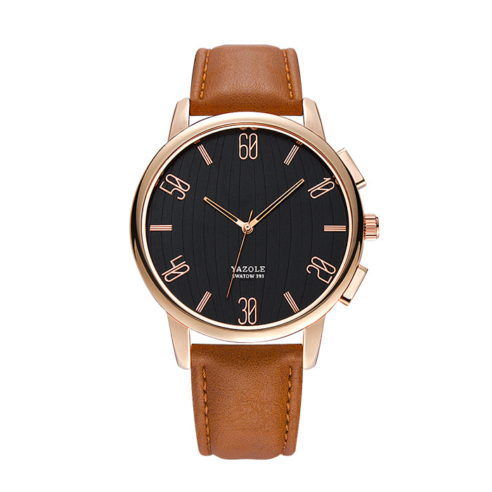 YAZOLE Rose Gold Men's Fashion Watch Gift Gift Quartz Watch Mens Watches Sports Wristwatch