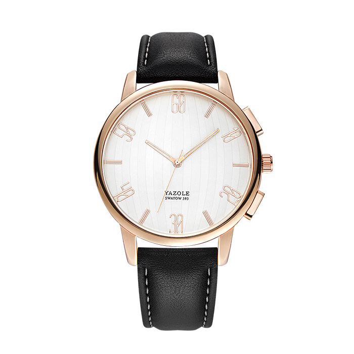 YAZOLE Rose Gold Men's Fashion Watch Gift Gift Quartz Watch Mens Watches Sports Wristwatch