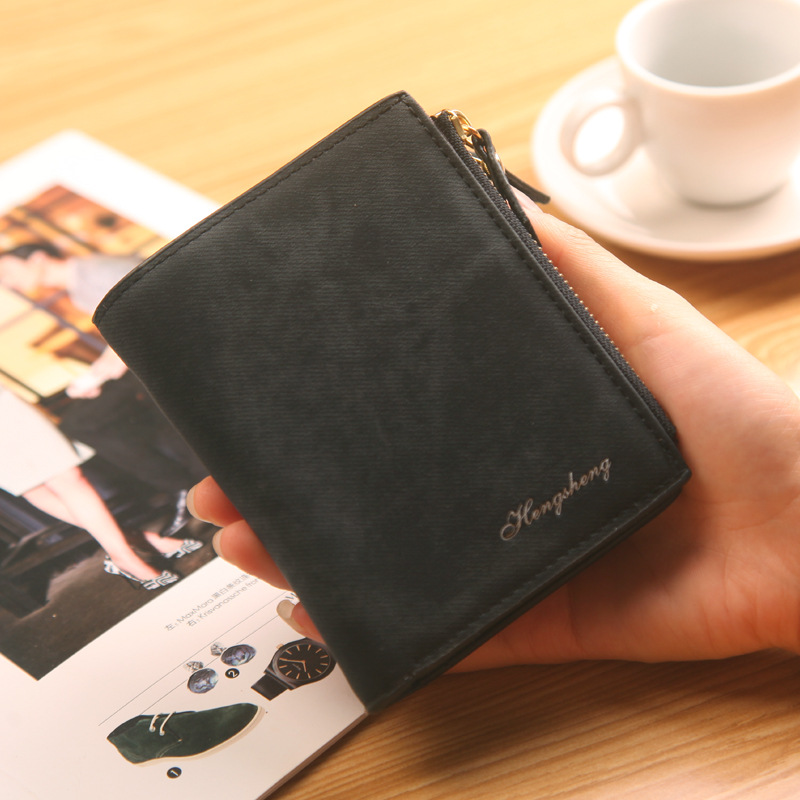 HENGSHENG High Quality Leather Women Wallets Hollowed Leaf Ladies Handbags Girl Accessories