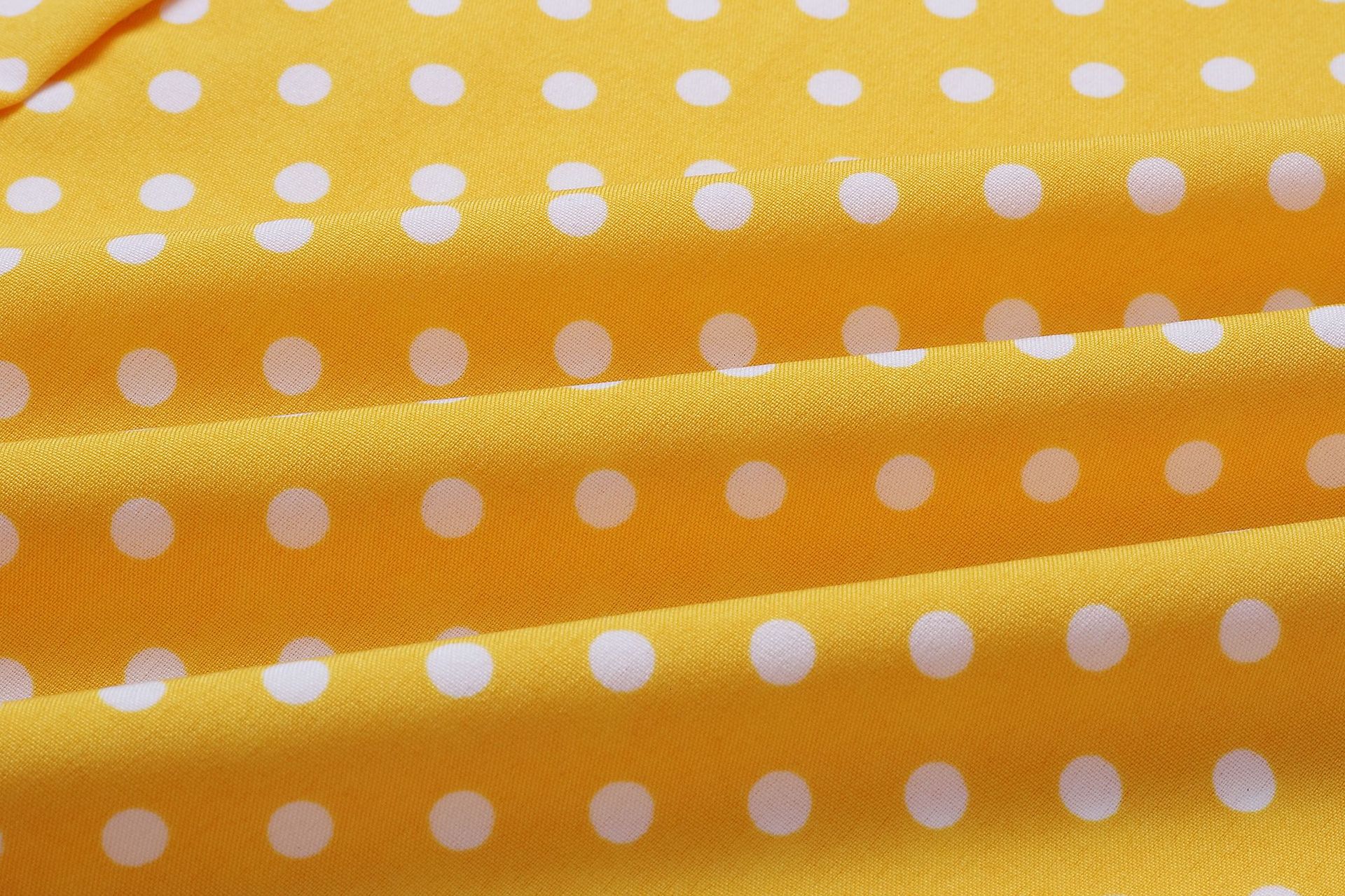 Women's Short-sleeved V-neck Wave point Straps Europe and America Wave Dress Long Skirt