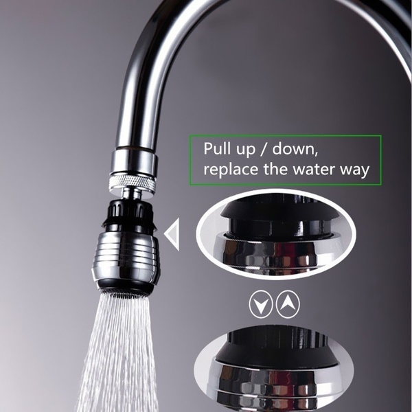 360 Degree Swivel Head Water Bubbler Saving Tap Aerator Diffuser Nozzle Filter Mesh Adapter