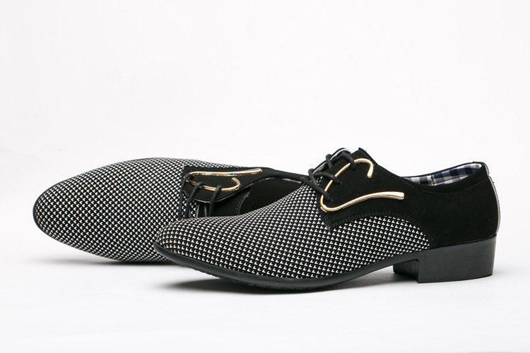 Phoenix Business Men's Shoes Wave Point Pure Leather Wingtip Carved Formal Oxford Wedding Shoes