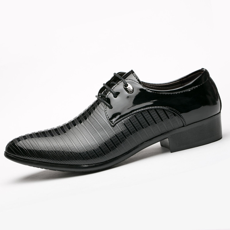 Phoenix Business Men's Shoes Classic Pure Leather Wingtip Carved England Formal Oxford Wedding Shoes