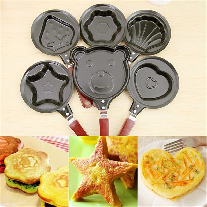 Cattoon Omelette Breakfast Mini Saucepan Pancake Egg Frying Pan Non-Stick Pot Molds