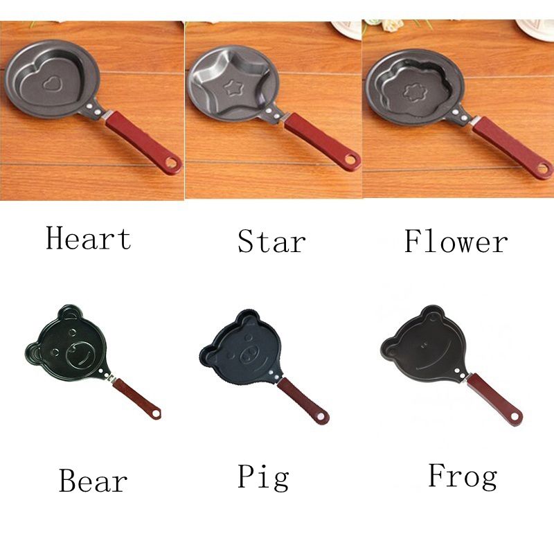 Cattoon Omelette Breakfast Mini Saucepan Pancake Egg Frying Pan Non-Stick Pot Molds