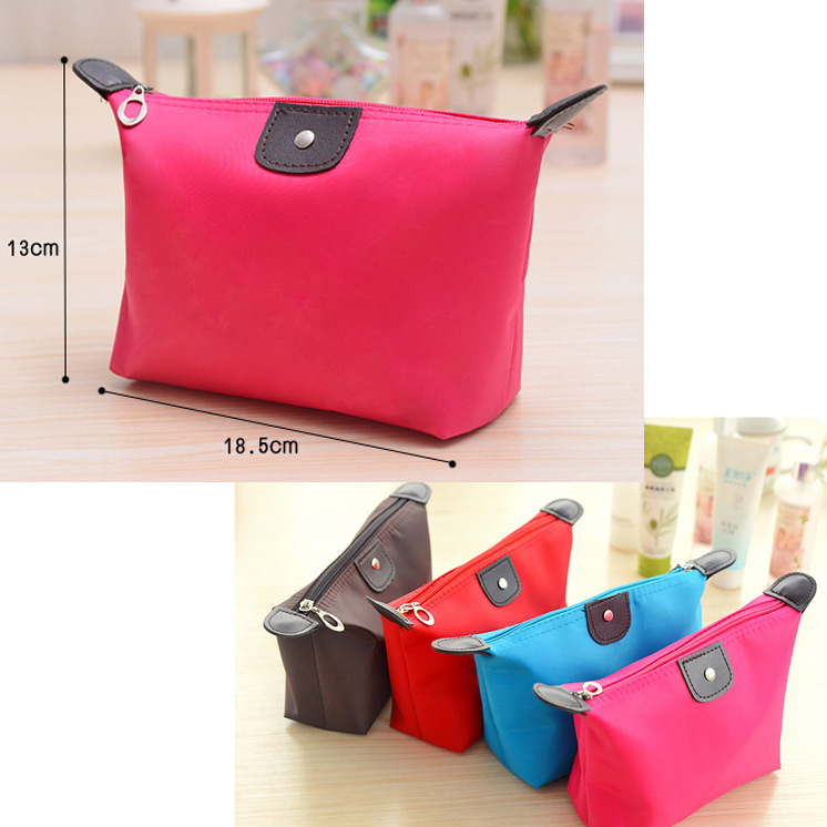 Women Travel Toiletry Cosmetic pouch bag Clutch Handbag Purses Case Waterproof Cosmetics Makeup Bag