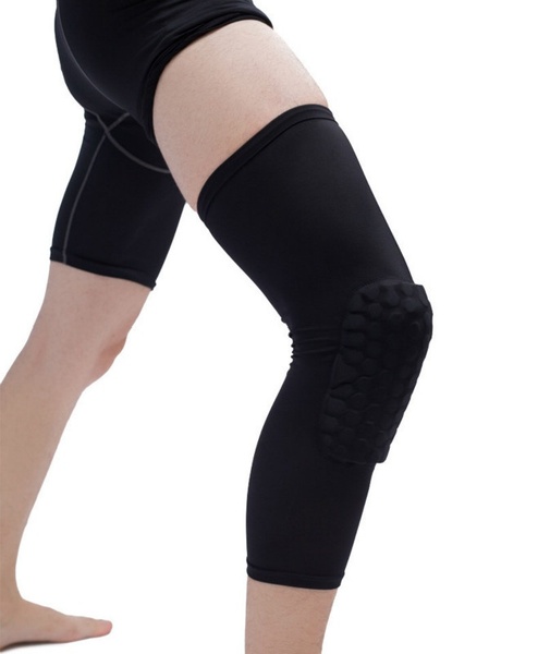 1 Pack Basketball Knee Pads, Compression Leg Sleeve Crashproof Protective Gear for Contact Sports