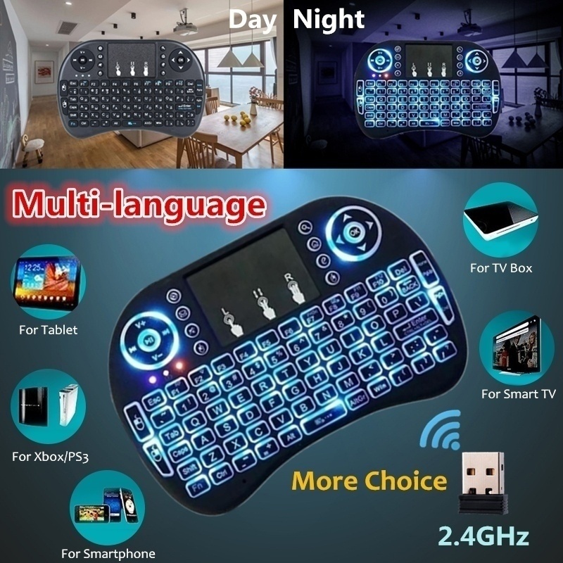 Mini Keyboard I8 2.4G Wireless Keyboard Receiver Optical Mouse Keyboard For Android TV Box PC