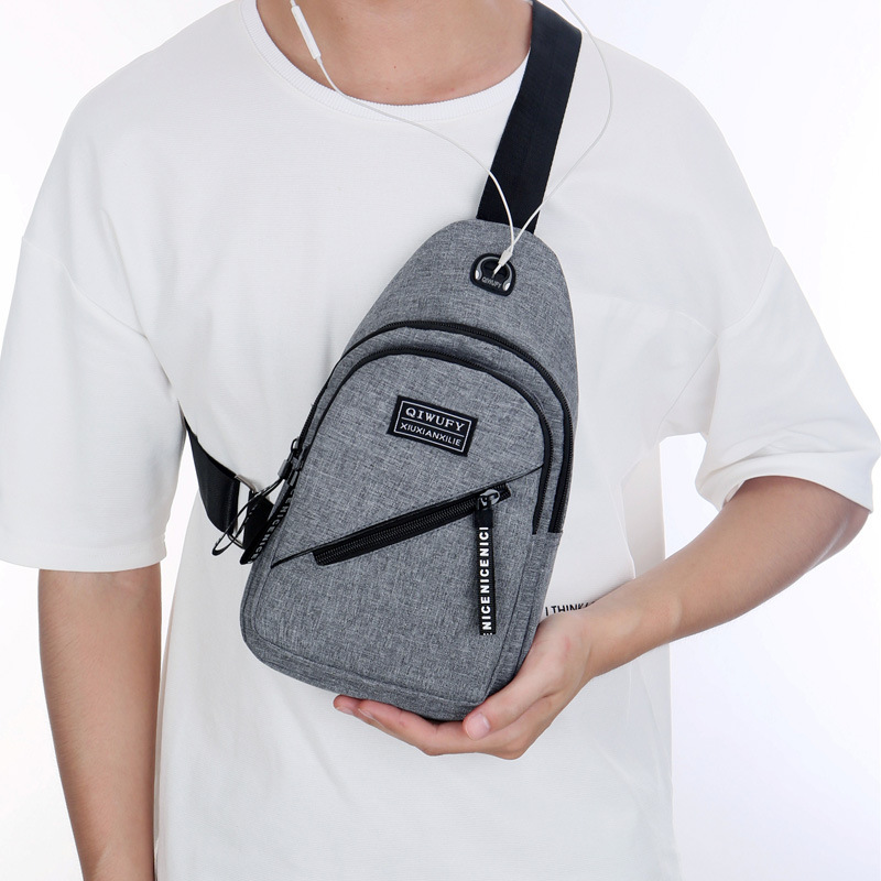 Men's Women's Nylon Sling Messenger Chest Bag Backpack Shoulder Travel Bag