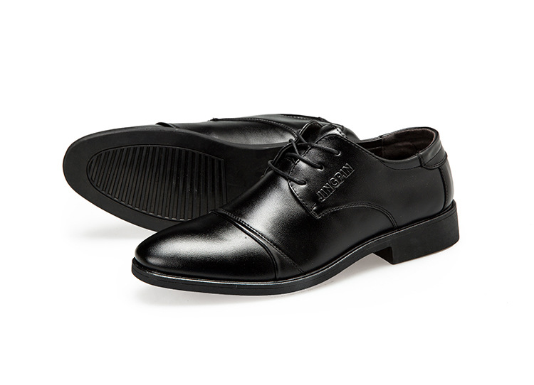 Phoenix Business Men's Shoes Classic Pure Leather Wingtip Carved Lattice Formal Oxford Fashion Shoes